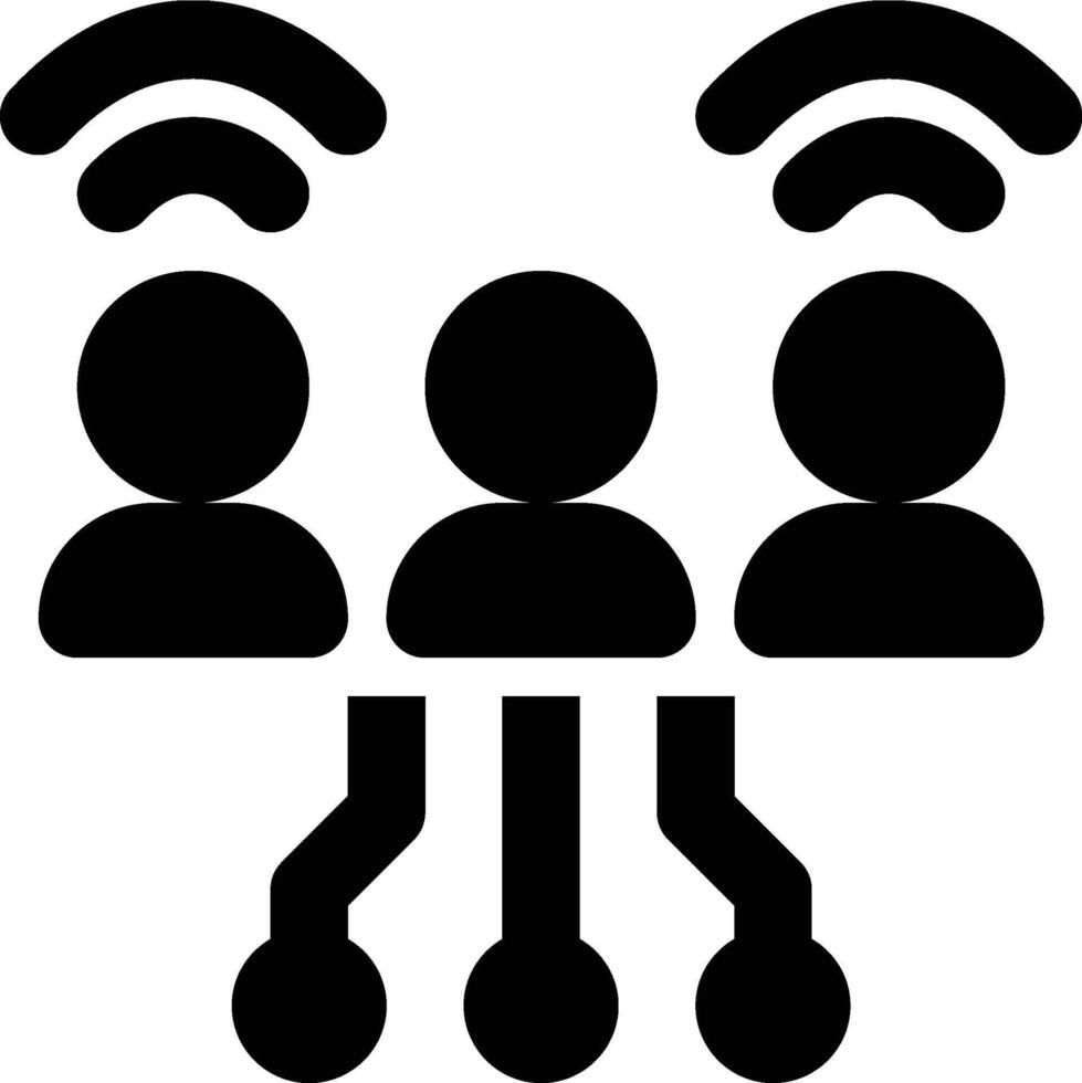 Smart People, Smart Person, Intelligent People Glyph Solid Icon vector