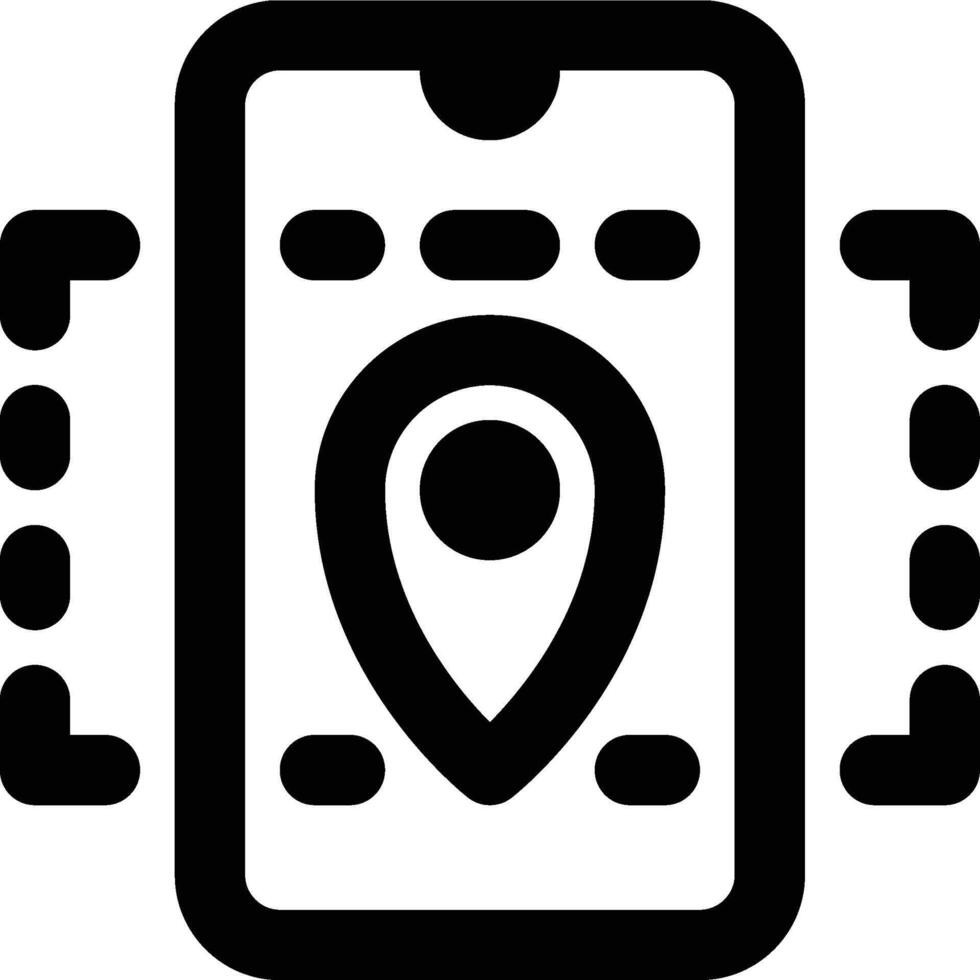 AR Navigation, Augmented Reality, Navigation Outline Icon vector