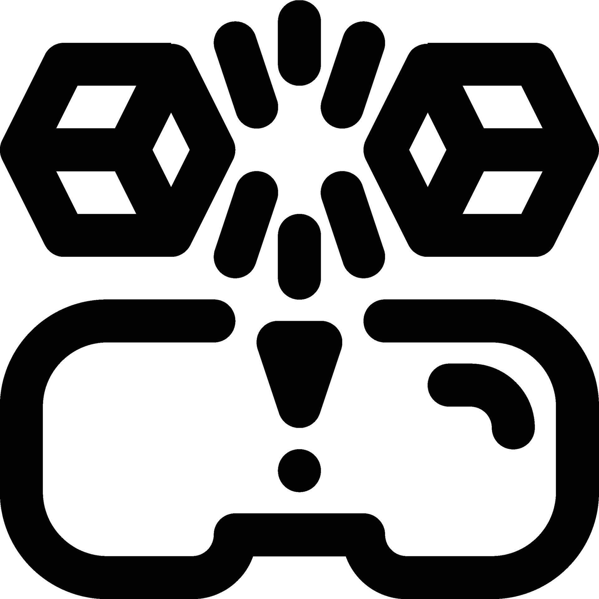 Collision Detection, Virtual Reality, VR Glasses Outline Icon 59910129 ...
