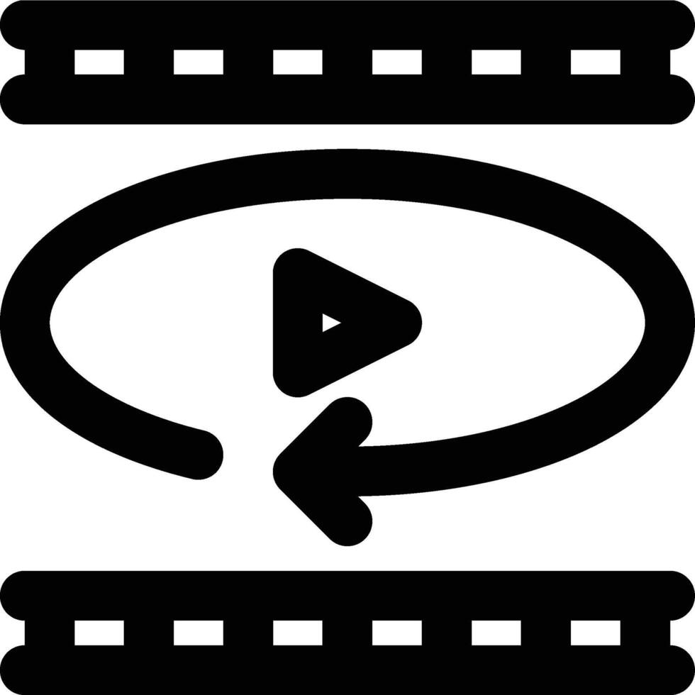 360 , Cinematic, Virtual Reality Outline Icon vector