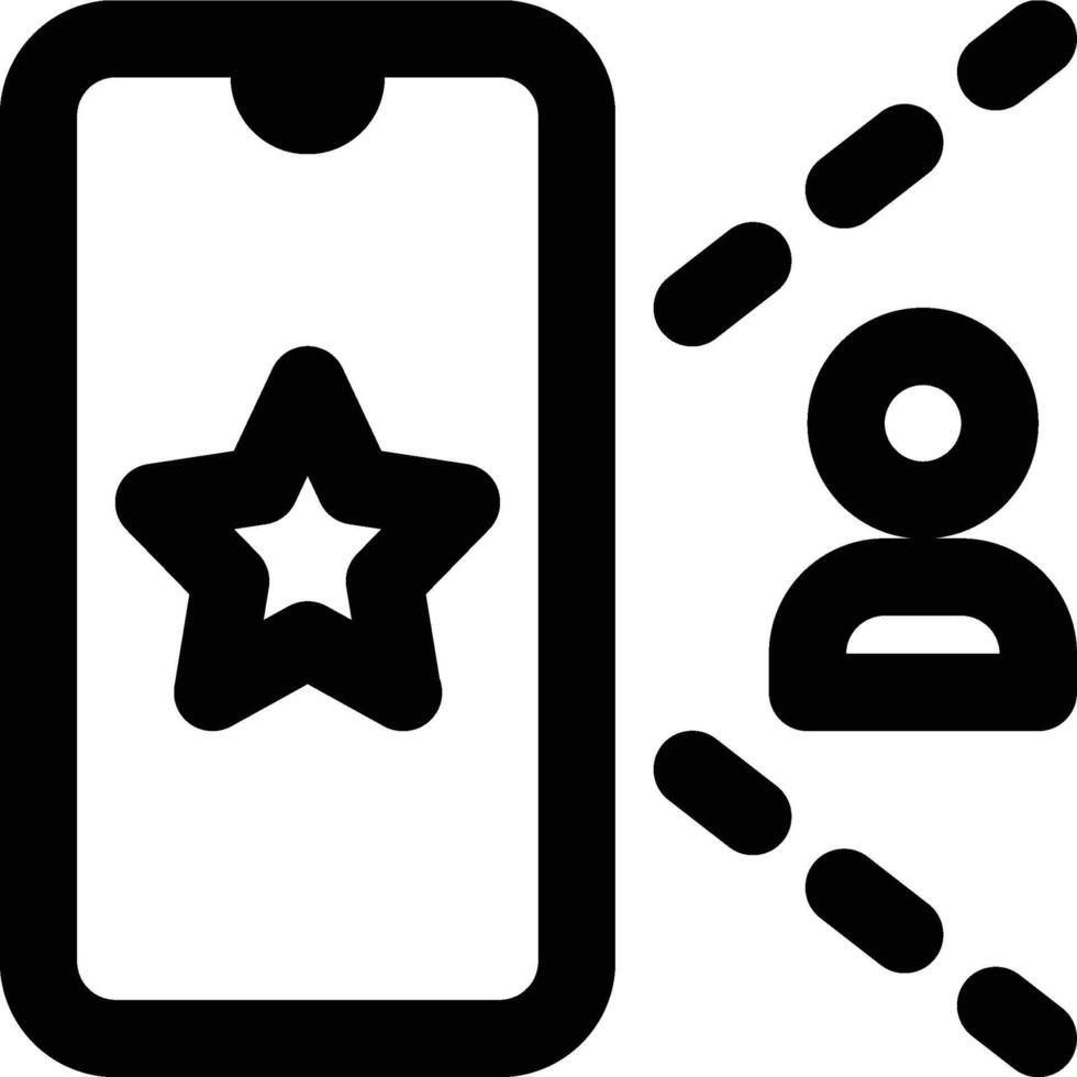 AR User, Augmented Reality, User Outline Icon vector