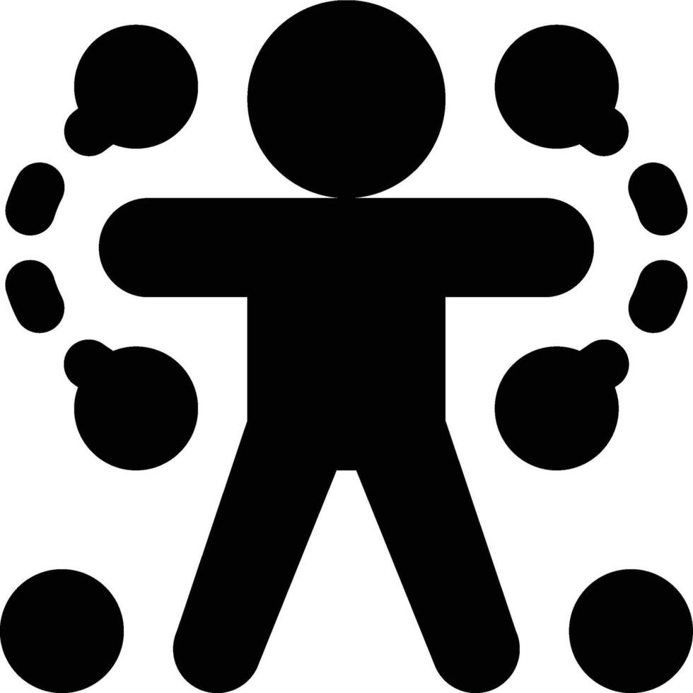 Motion Tracking, Motion Detection, Motion Detecting Glyph Solid Icon vector