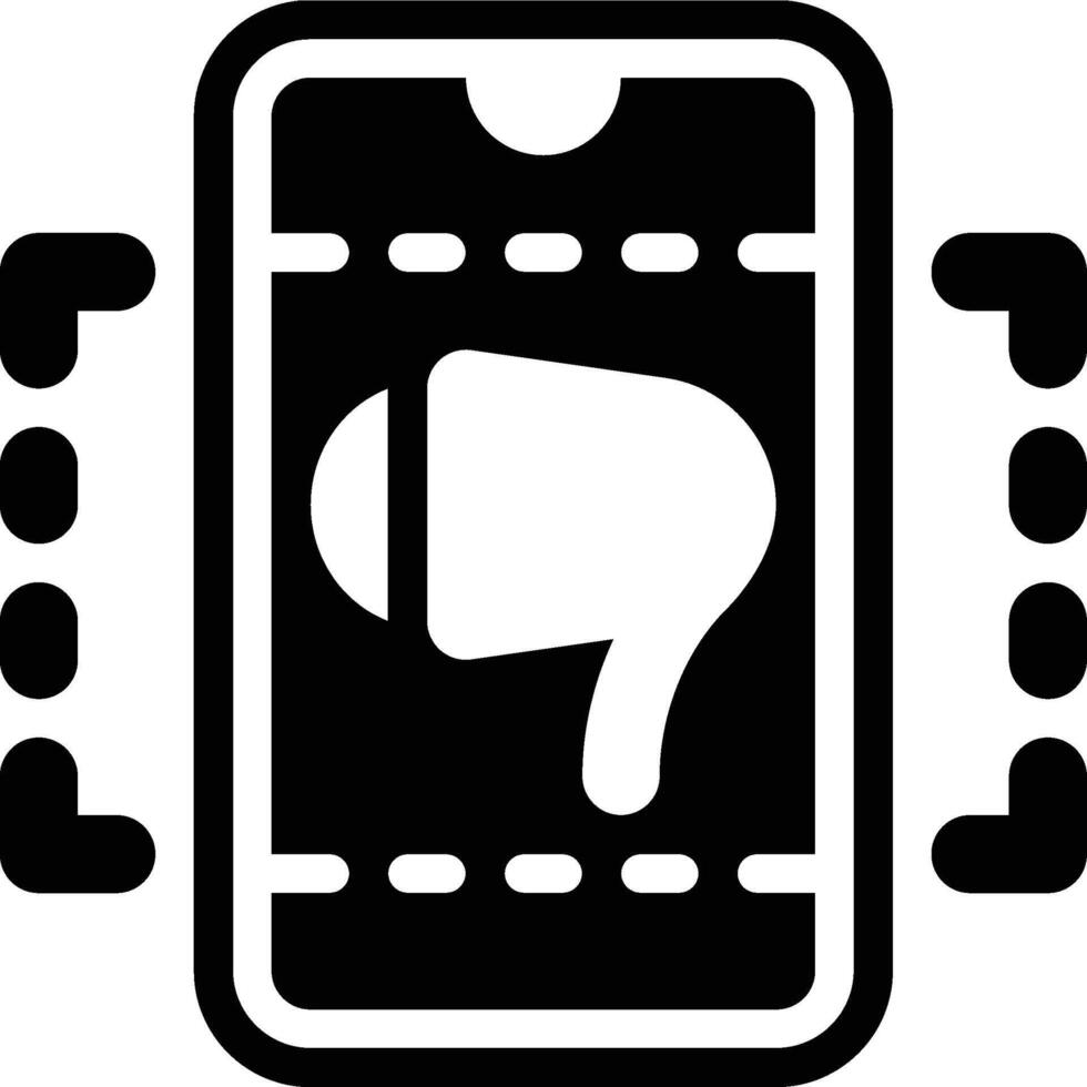 Augmented Reality, Marketing, Broadcasting Glyph Solid Icon vector