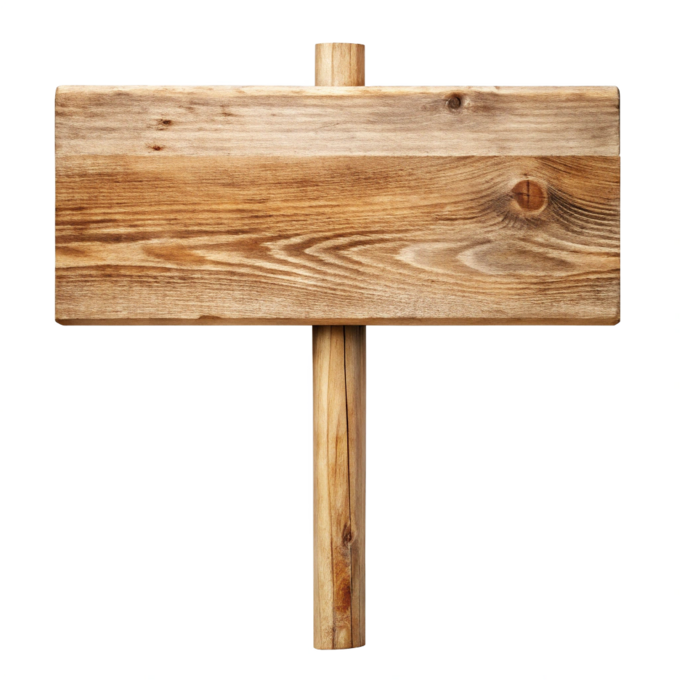 Rustic Wooden Signboard with Blank Space for Message or Direction png