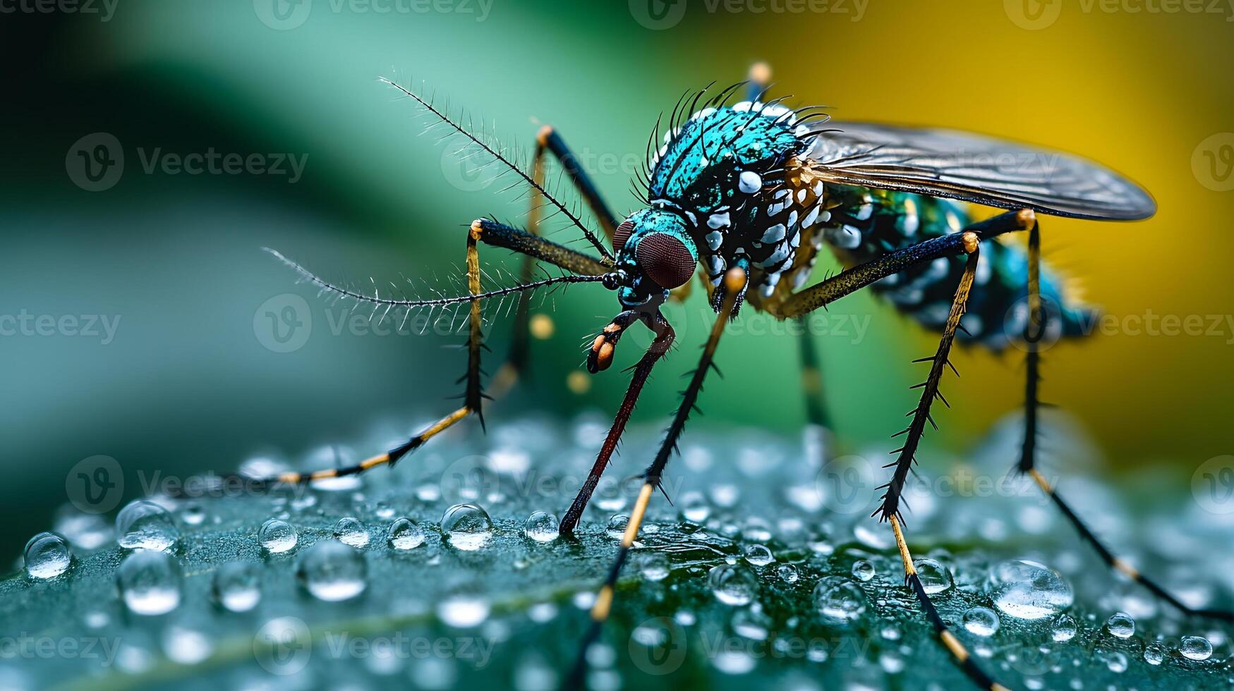 Vibrant 3D rendering symbolizing global unity against malaria photo