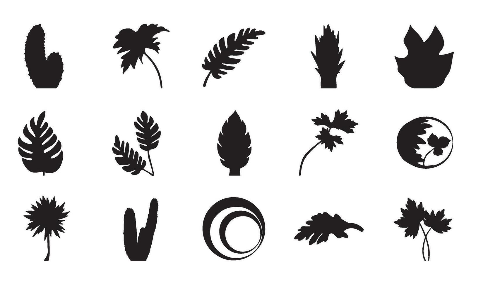 Abstract Geomatic Shape logo bundle spiral motion texture energy decorative flower botanical outline swirl symbol company business icon vintage set circle leaf fire water bird wing vector