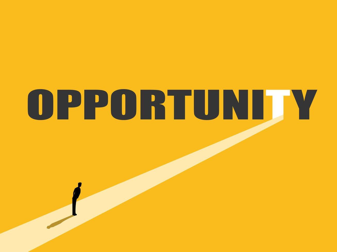 Heading towards success, businessman looking for new opportunity door vector