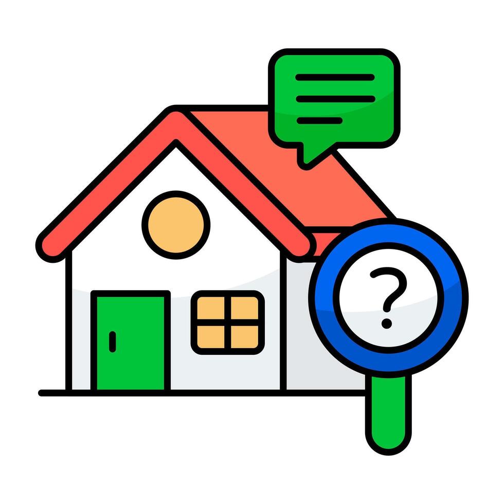 An icon of home relocation vector