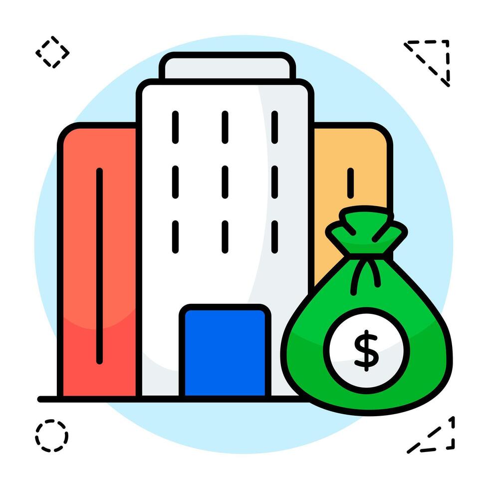 vectors design of building payment