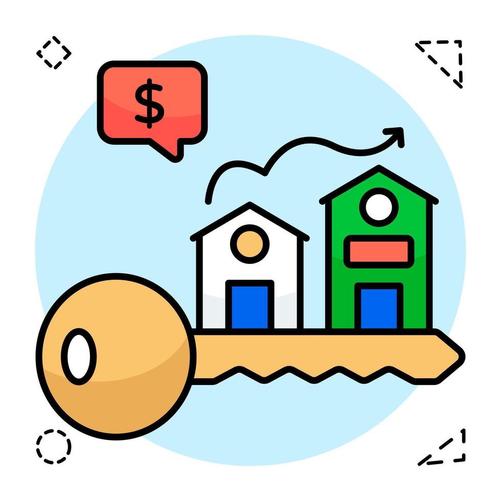 A design icon of real estate values vector