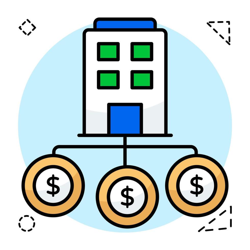 Modern vectors design of building payment