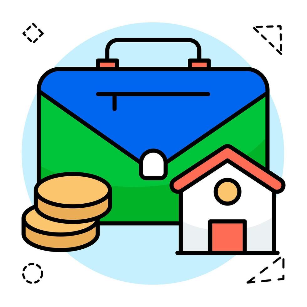 Modern vectors design of home payments