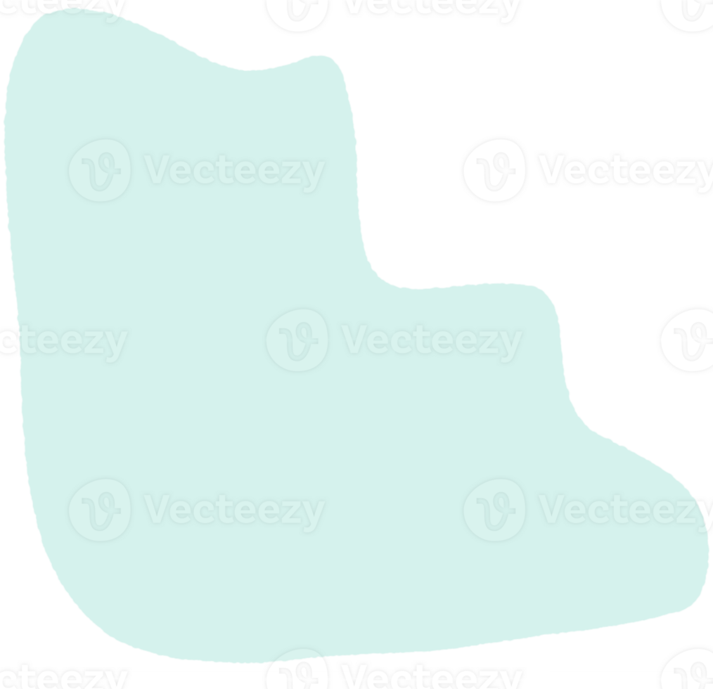 Blue Liquid shape element png