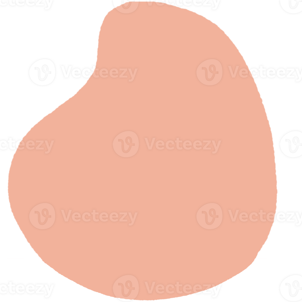 Orange Liquid shape element png