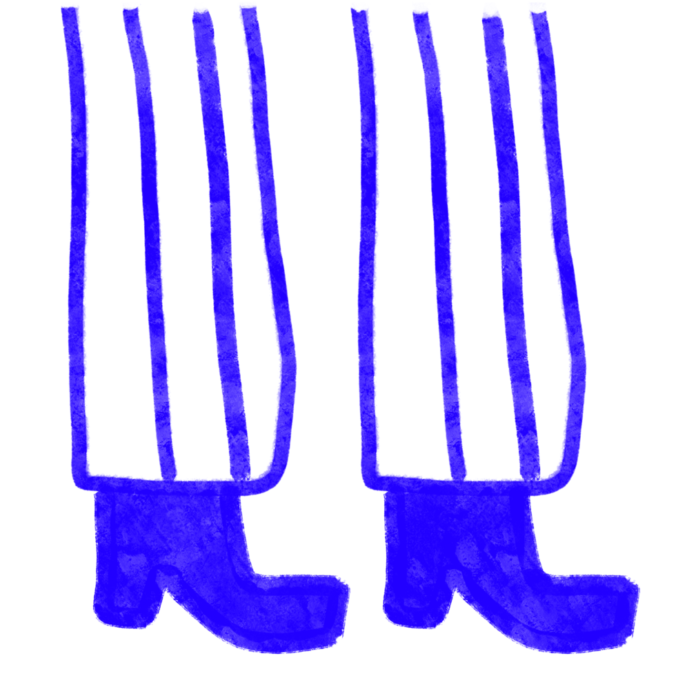 Blue boots with stripes on them png