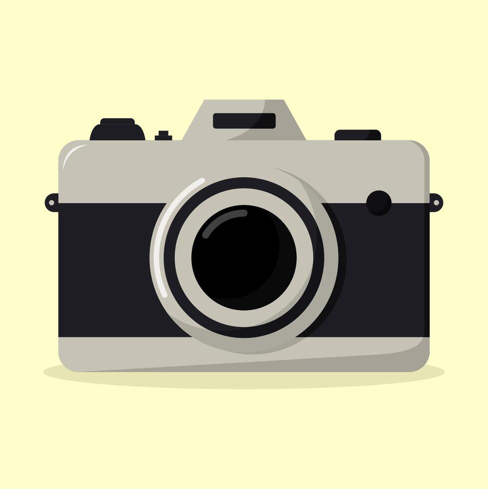 digital camera in flat design style vector