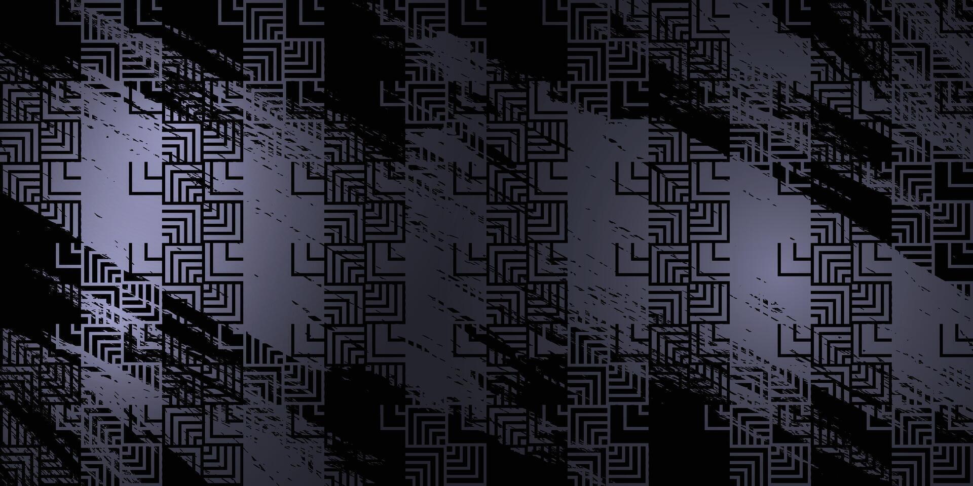 Gray abstract pattern background with black brush effect vector