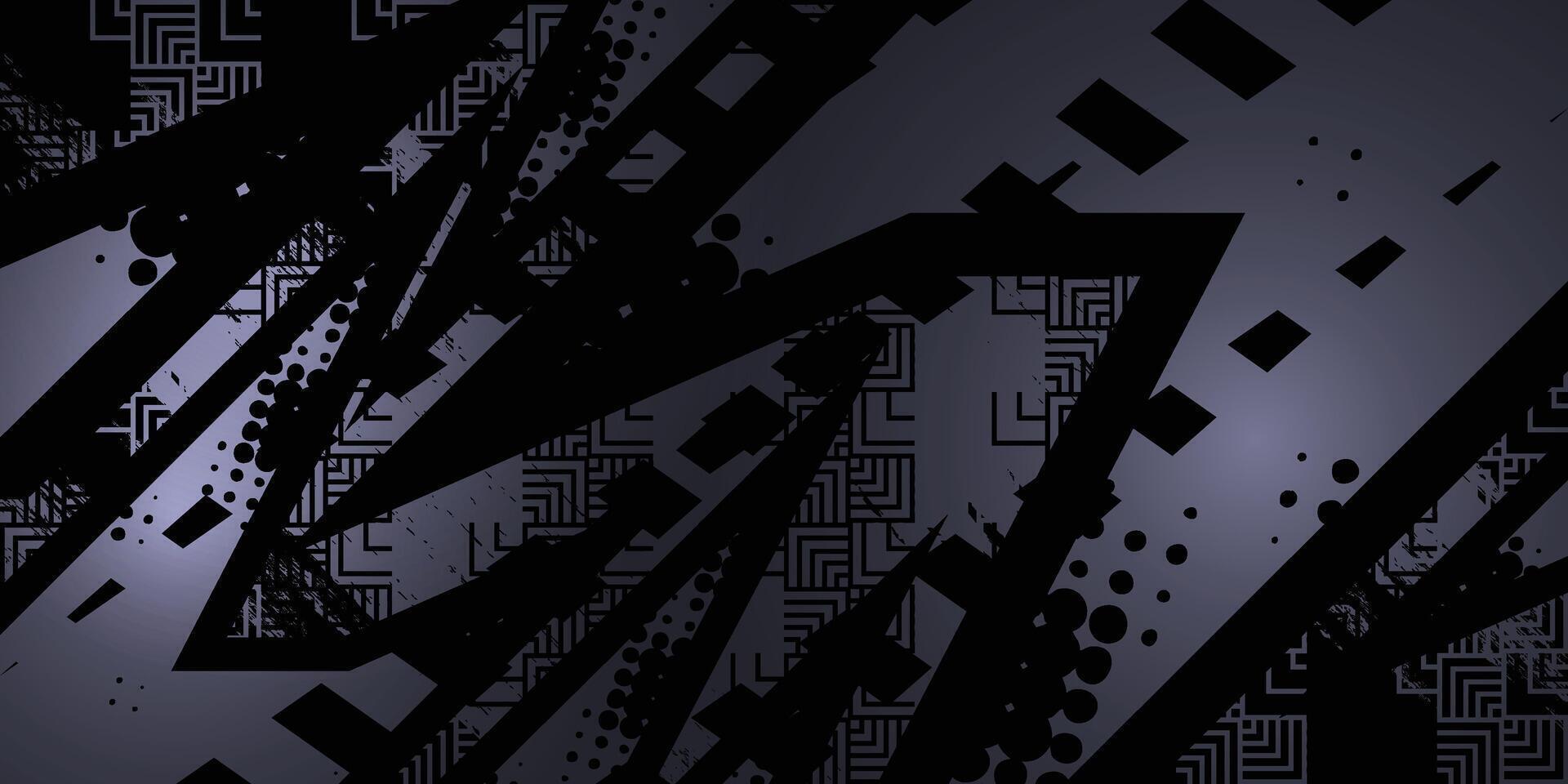 Dark gray racing car wrap abstract pattern background vector