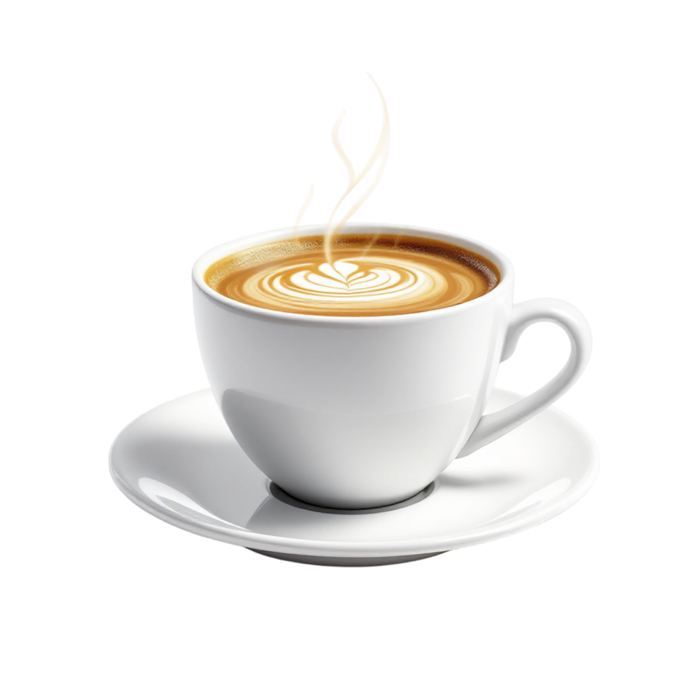 A cup of coffee with steam coming out of it png