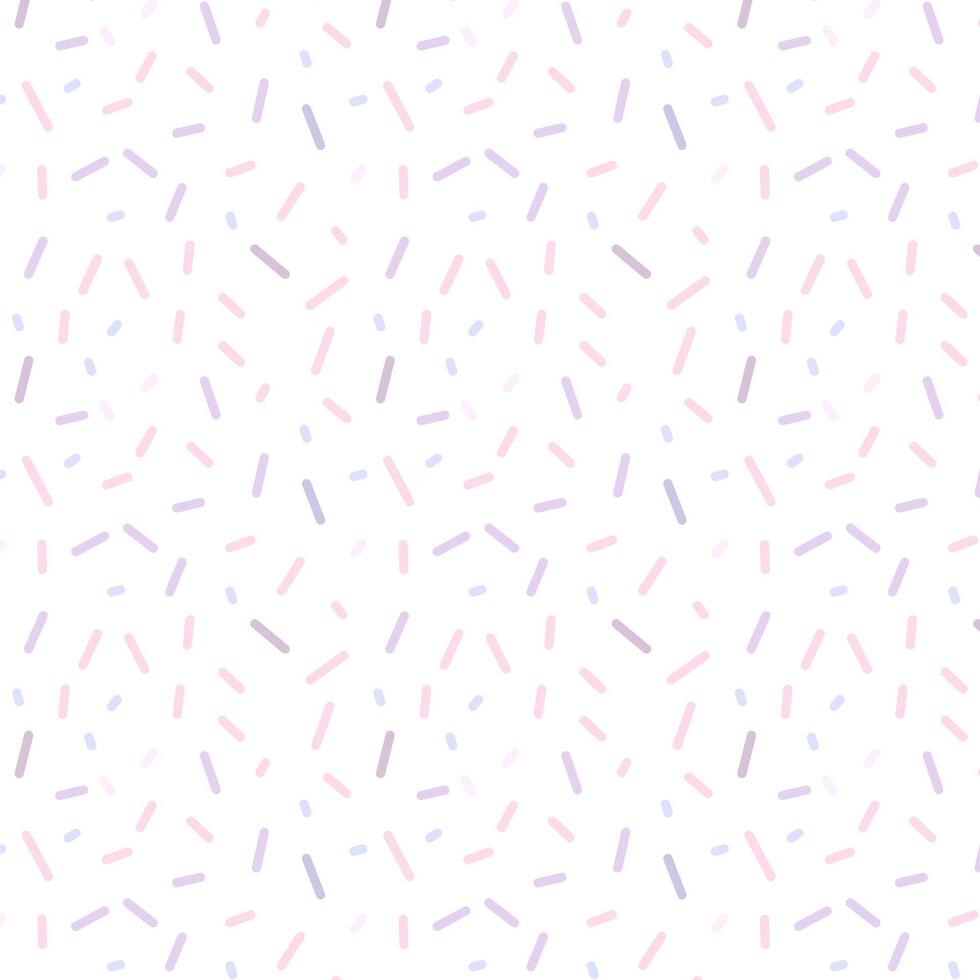 Pastel sprinkles pattern on white background vector