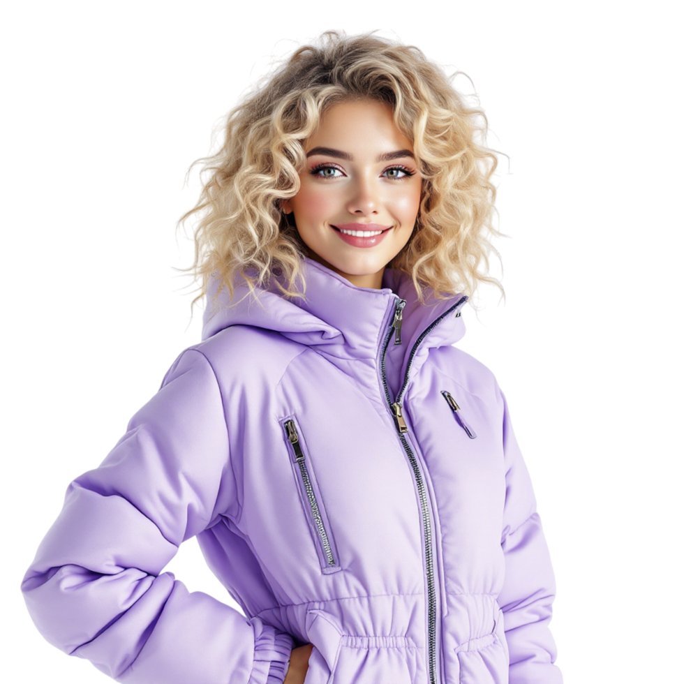 The purple padded jacket is made from a soft, lightweight fabric png