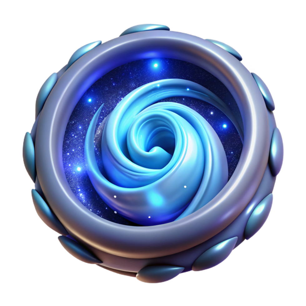 wonderful abstract A detailed illustration of a magic portal swirling with energy, professional png