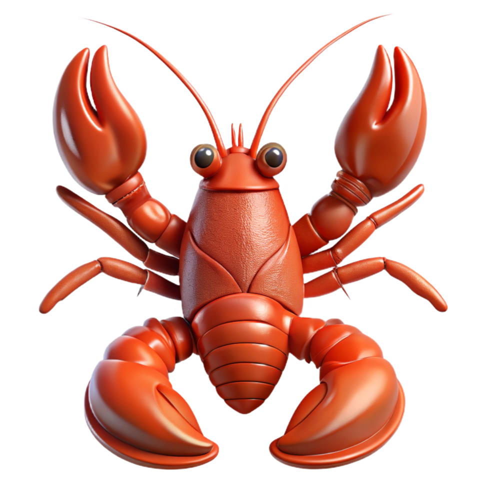impressive creative A lobster, full body high resolution png