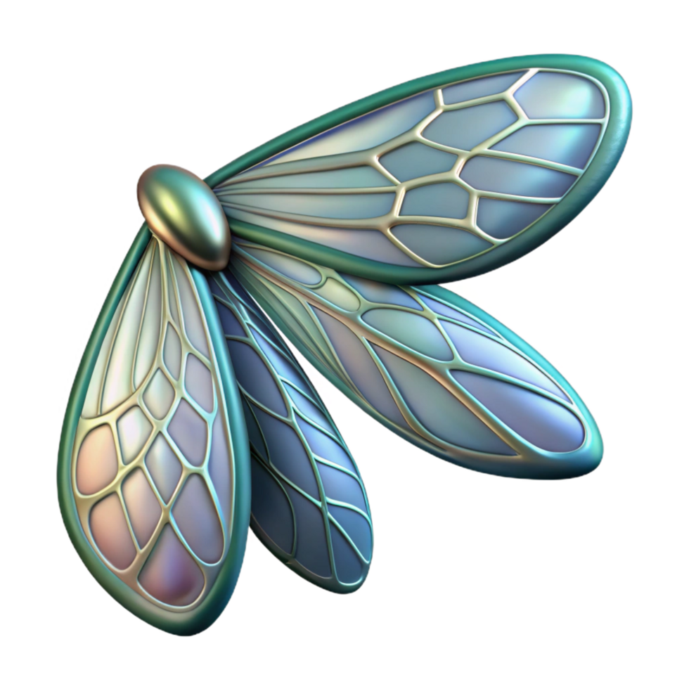 stunning creative Alien insect wing with intricate patterns original png