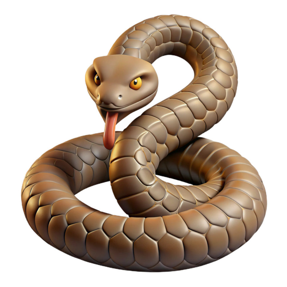 extraordinary modern A rattlesnake, coiled and ready to strike high resolution png