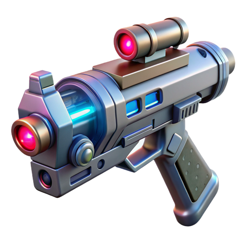 magnificent traditional Futuristic weapon with laser sight exclusive png