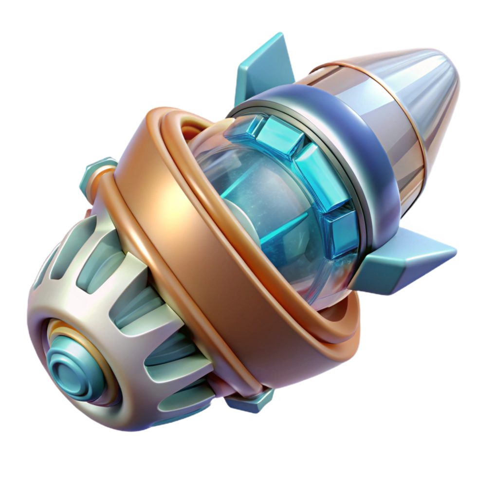 dramatic rustic Crystalline spaceship engine with pulsing core exclusive png
