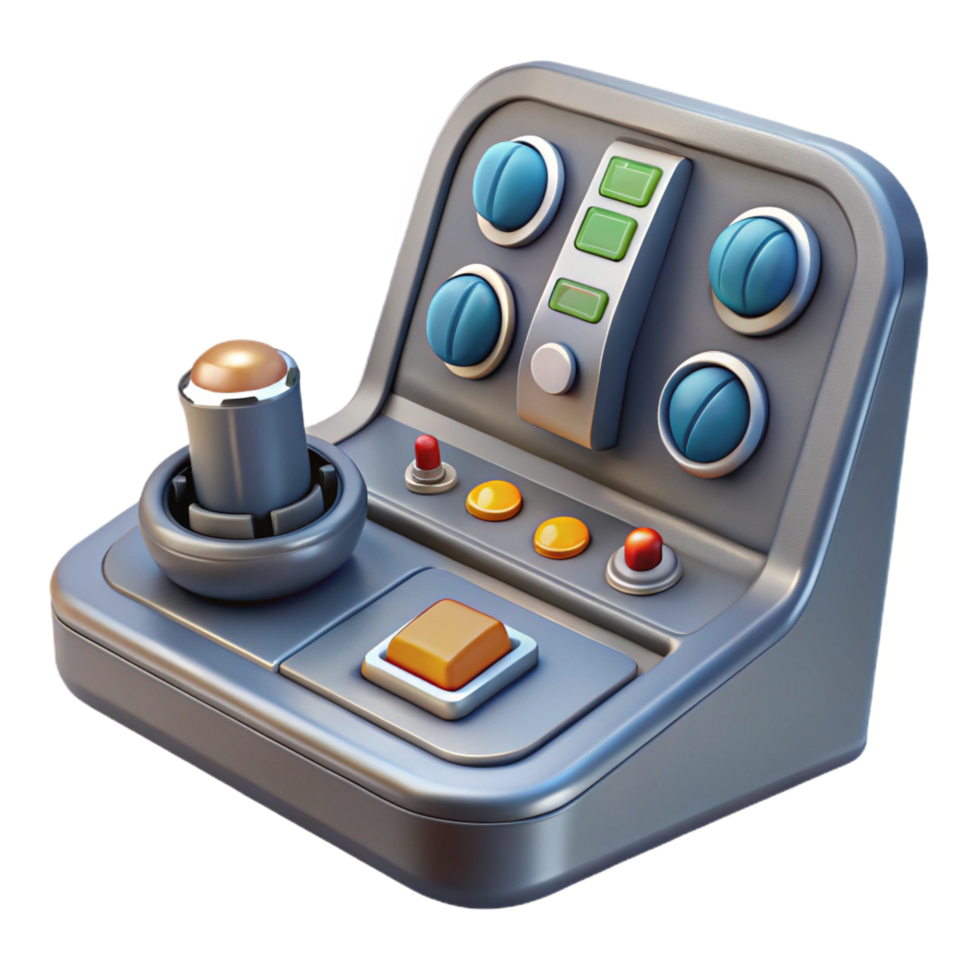 magnificent modern Spaceship cockpit control panel with buttons and levers high resolution png