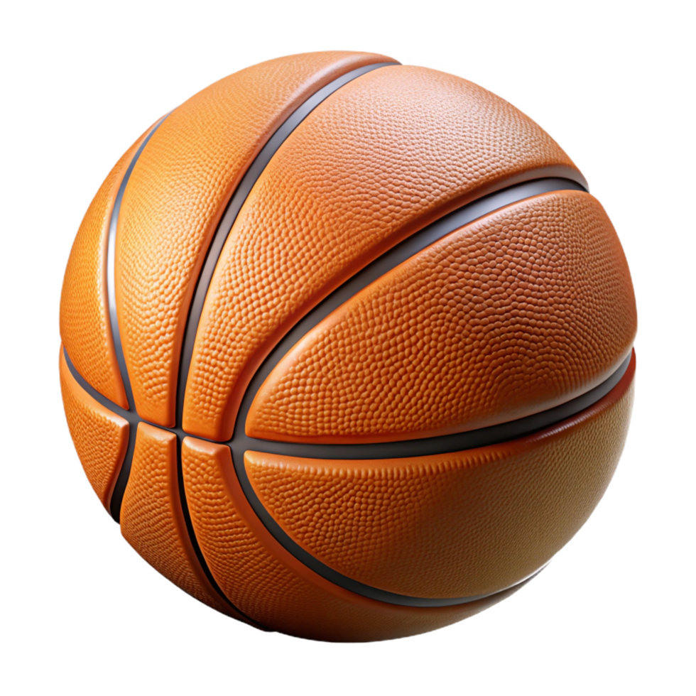magnificent traditional A basketball, textured and realistic, detailed png