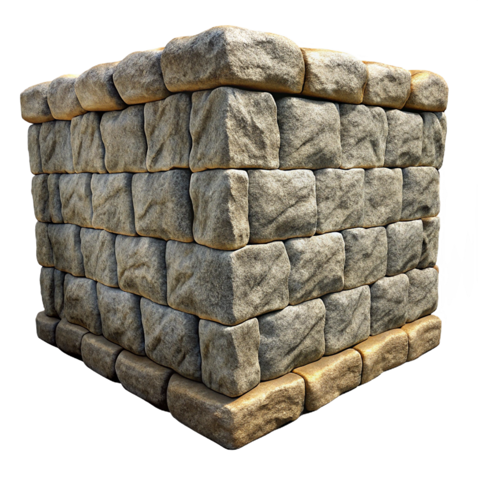 stunning creative Stone wall, rough-hewn granite, natural texture, authentic png