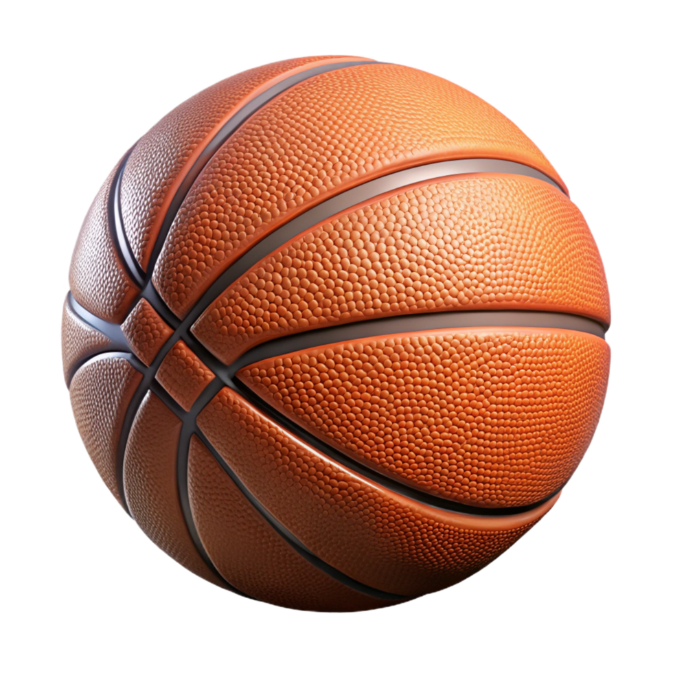 beautiful rustic A basketball, textured and realistic, premium png