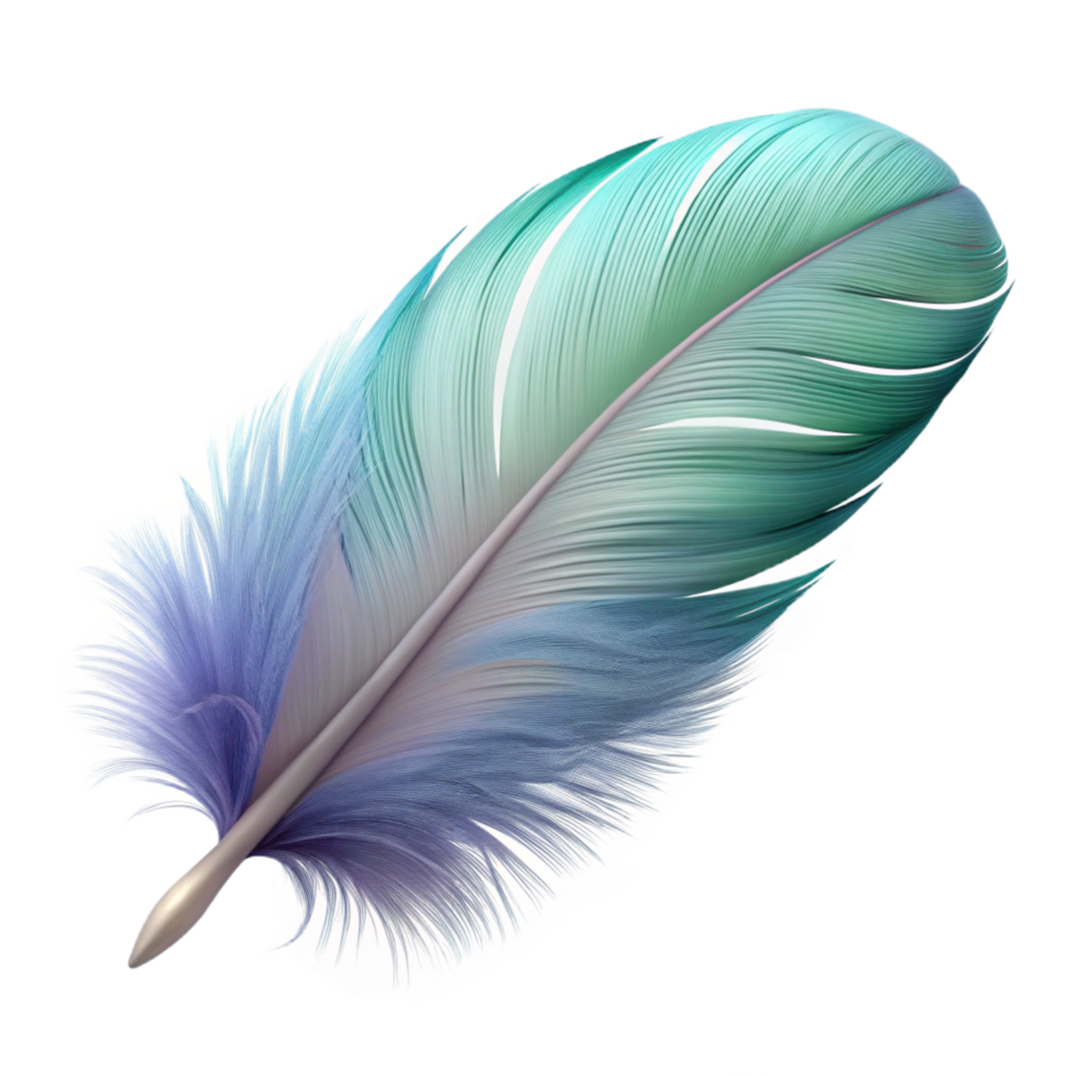 beautiful vintage One feather, light and fluffy genuine png