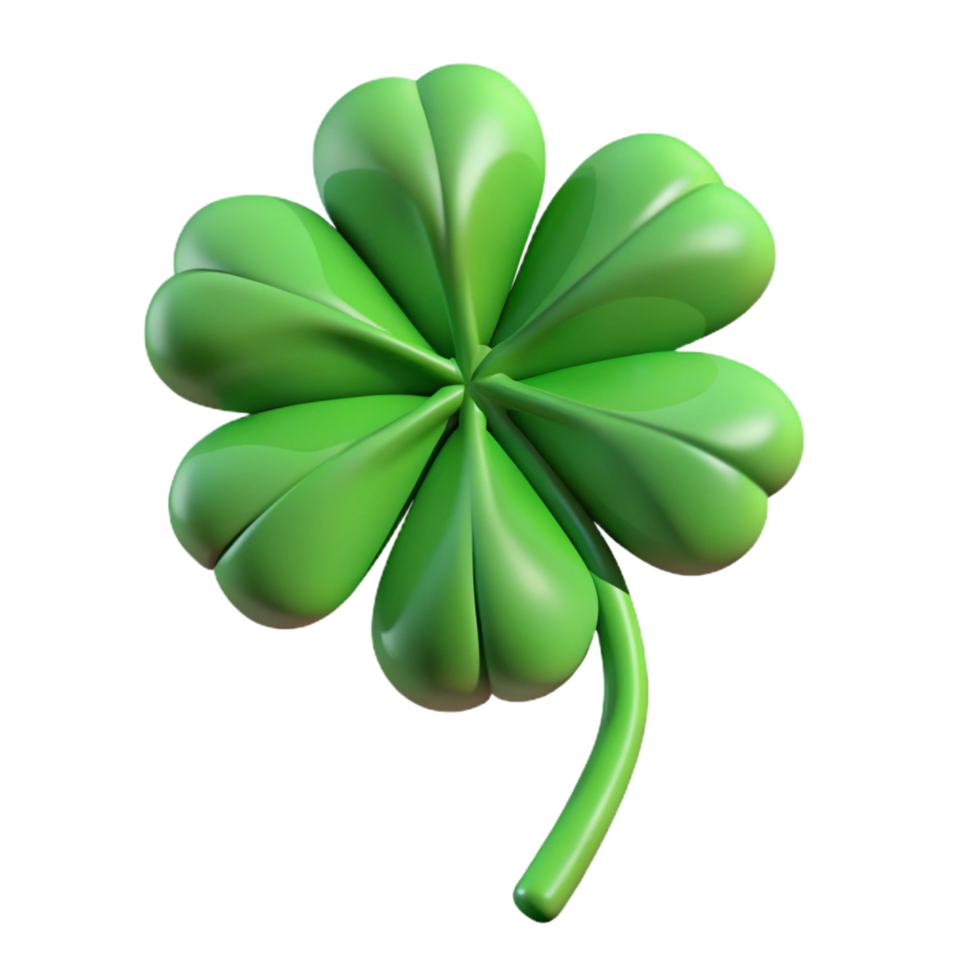 vibrant classic Four leaf clover high resolution png