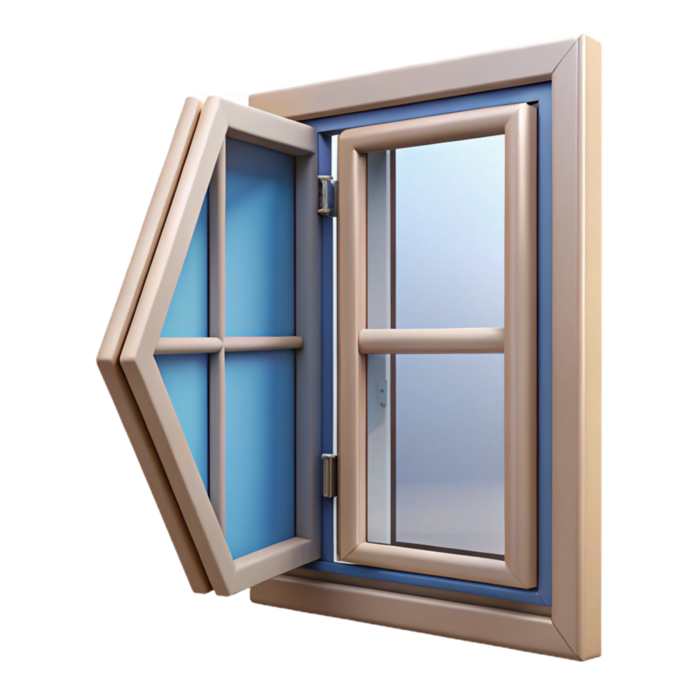 beautiful abstract Casement window, hinged, side opening professional png