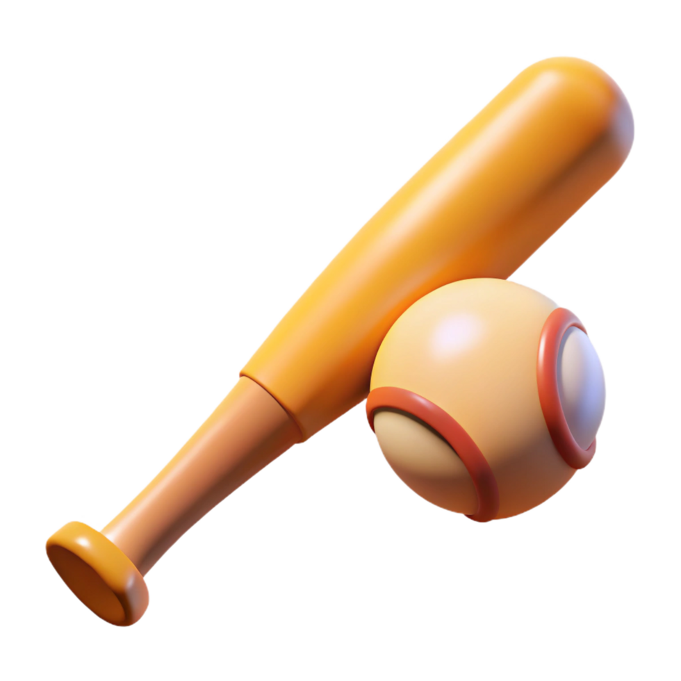 magnificent vintage Baseball bat and ball, high resolution png