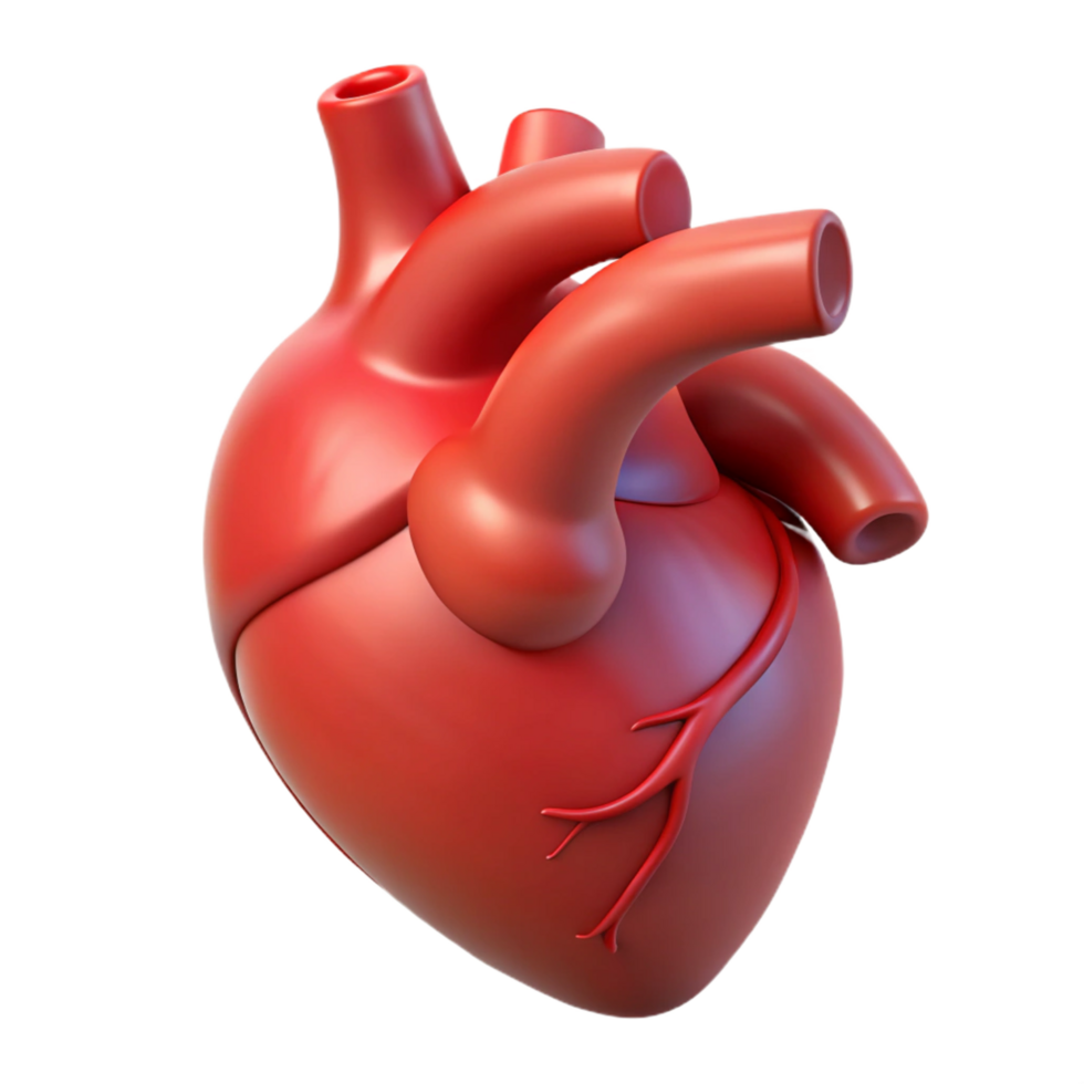 elegant minimalist Human heart, high resolution png