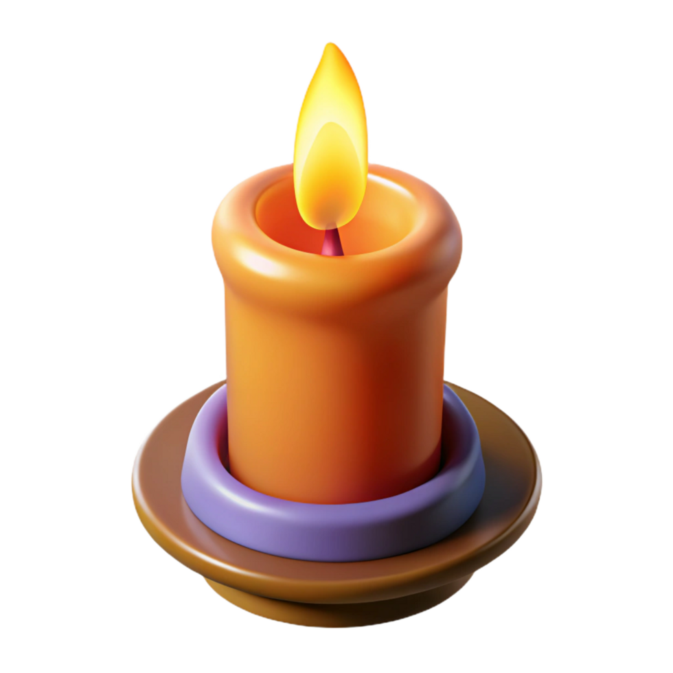 stunning contemporary Burning candle, genuine png