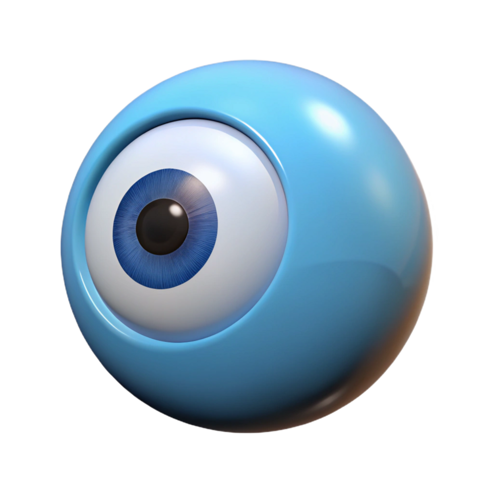 beautiful modern Cyclops' eye, single large eye, 4K png