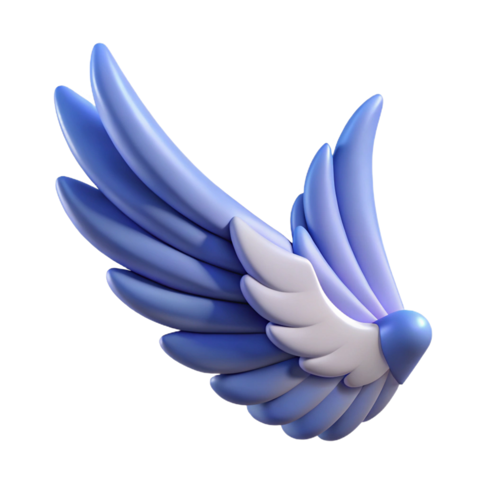 serene minimalist Pegasus wing, from the winged horse, authentic png