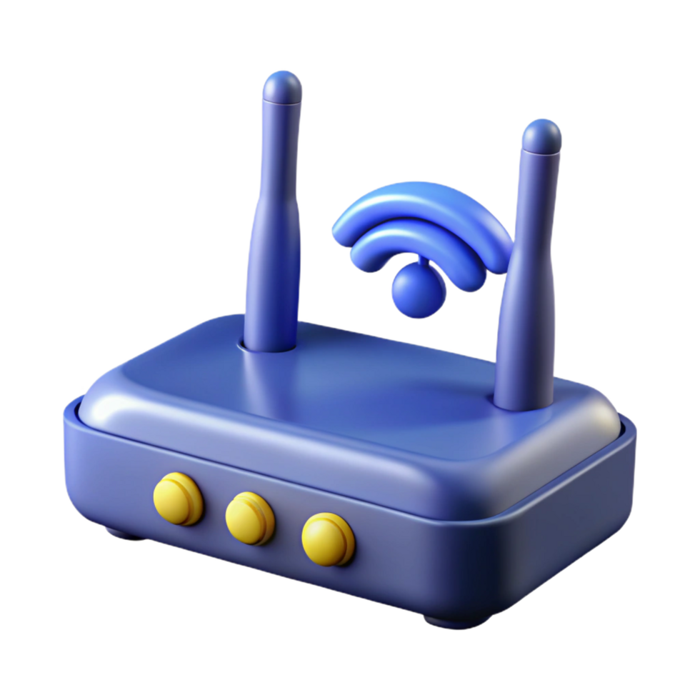 impressive minimalist Wireless router with antennas genuine png