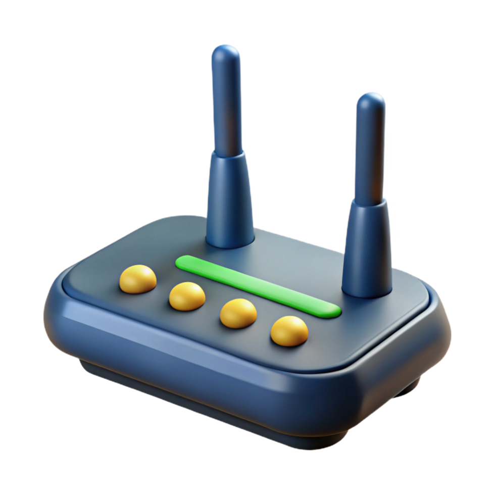 stunning artistic Wireless router with antennas professional png