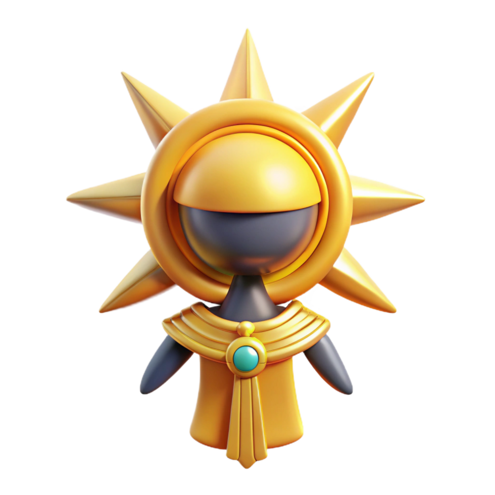 wonderful rustic Ra, Egyptian sun god, professional png