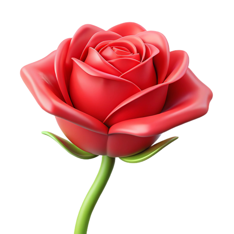 dramatic abstract Single red rose, premium png