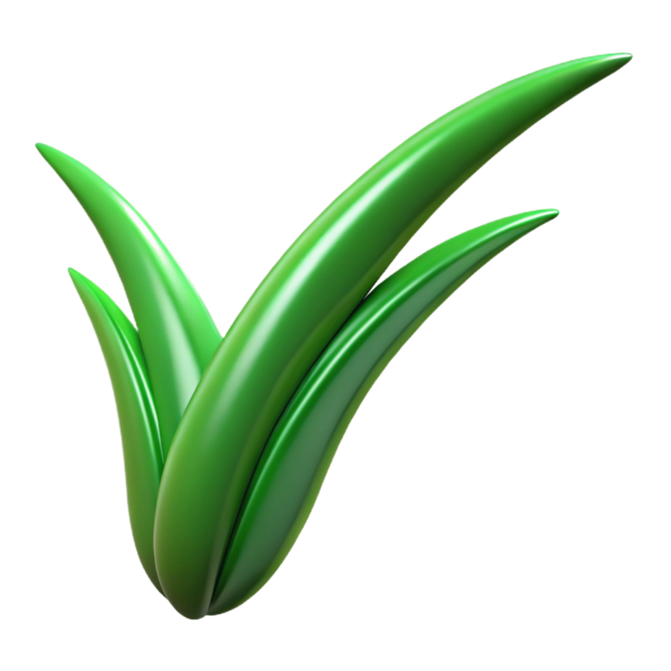 magnificent artistic Green blade of grass detailed png