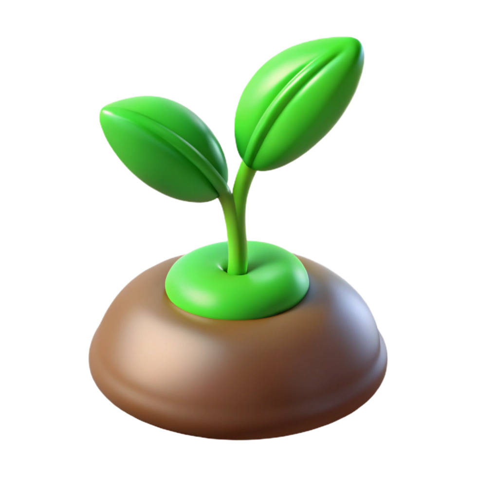 stunning vintage Green sprout emerging from seed exclusive png