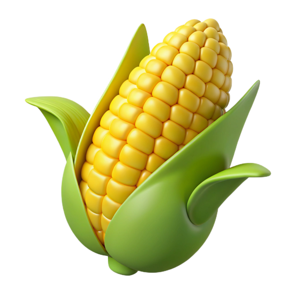 extraordinary artistic Ear of corn, kernels visible authentic png